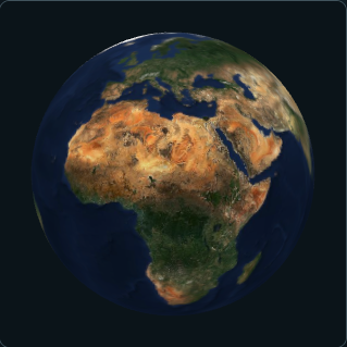 Satellite view of Earth